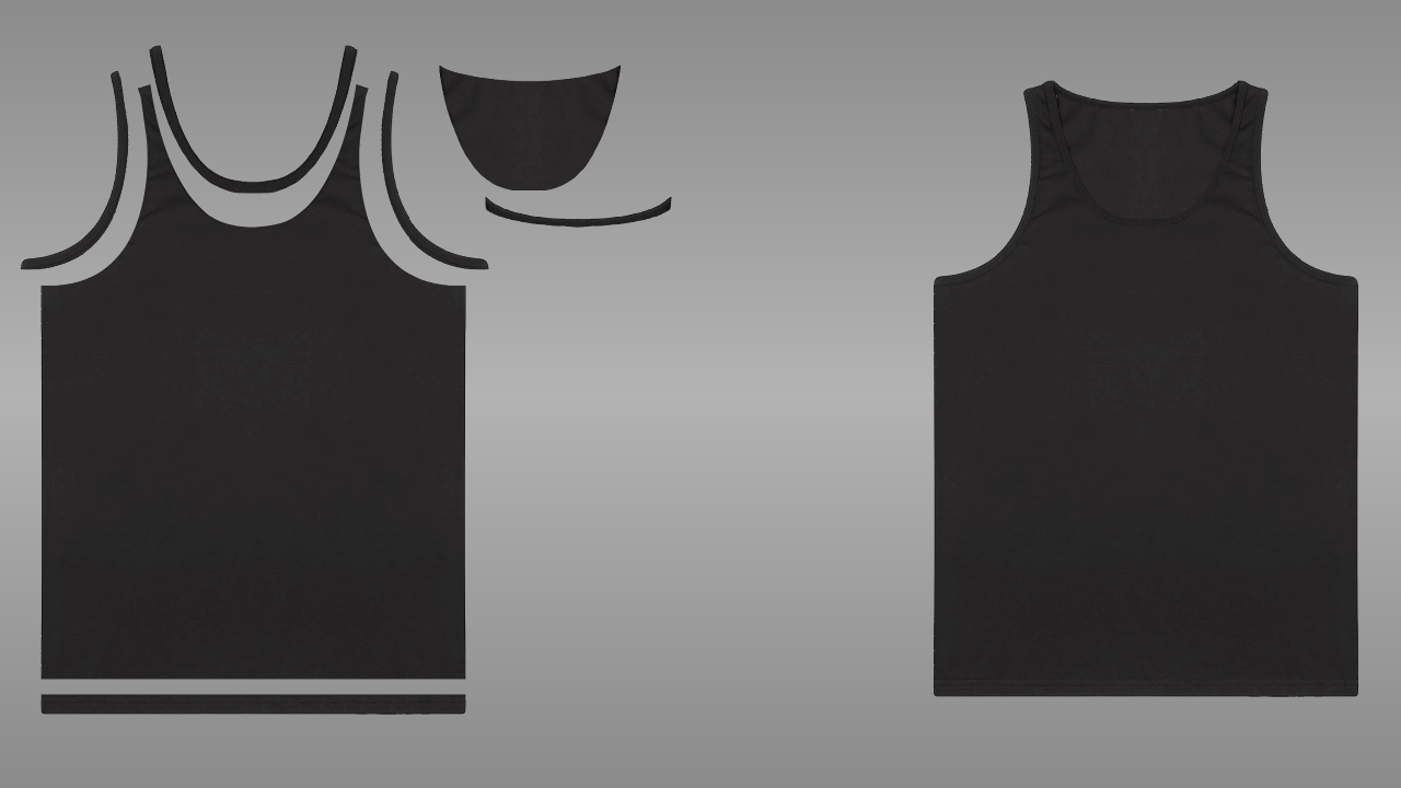 Tank top deconstructed - front