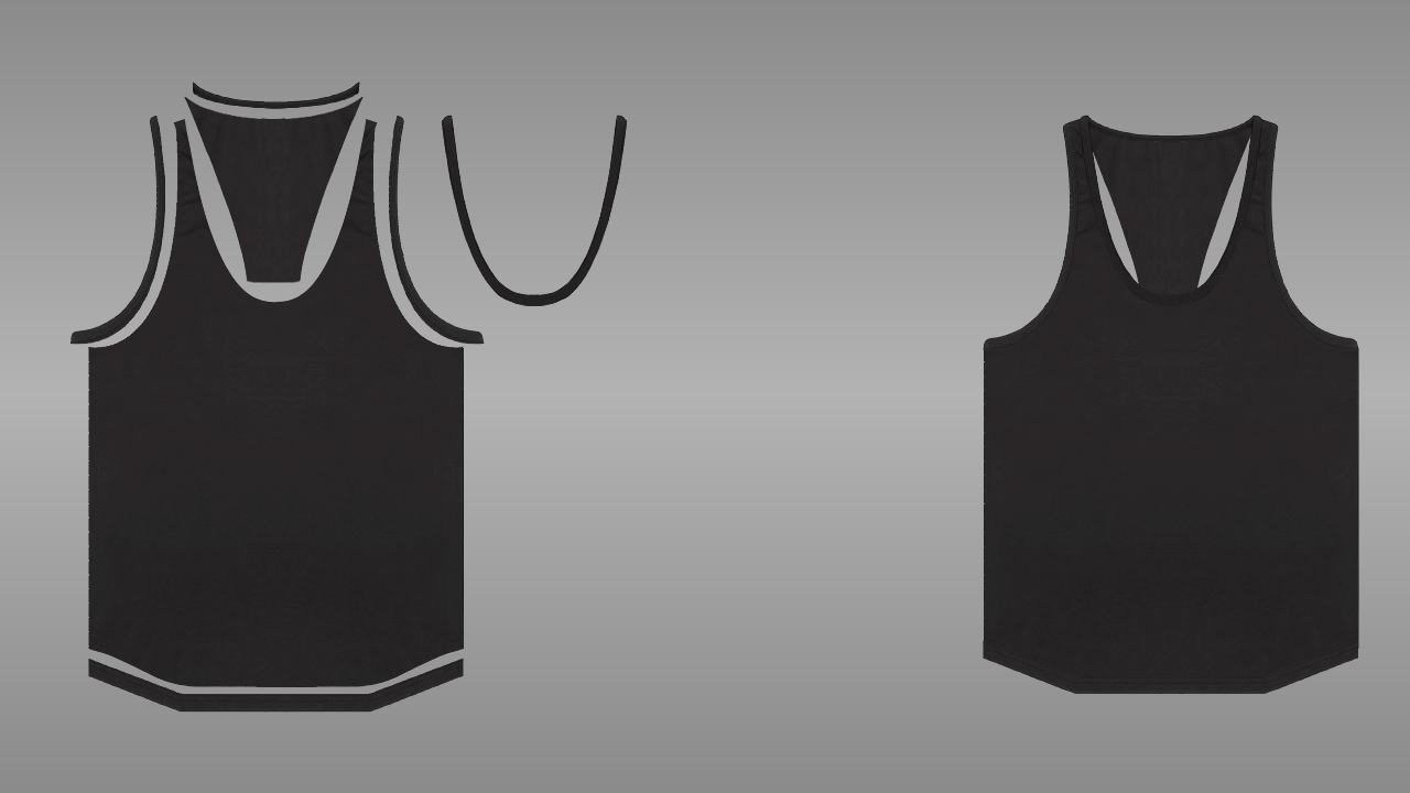Stringer vest deconstructed - front