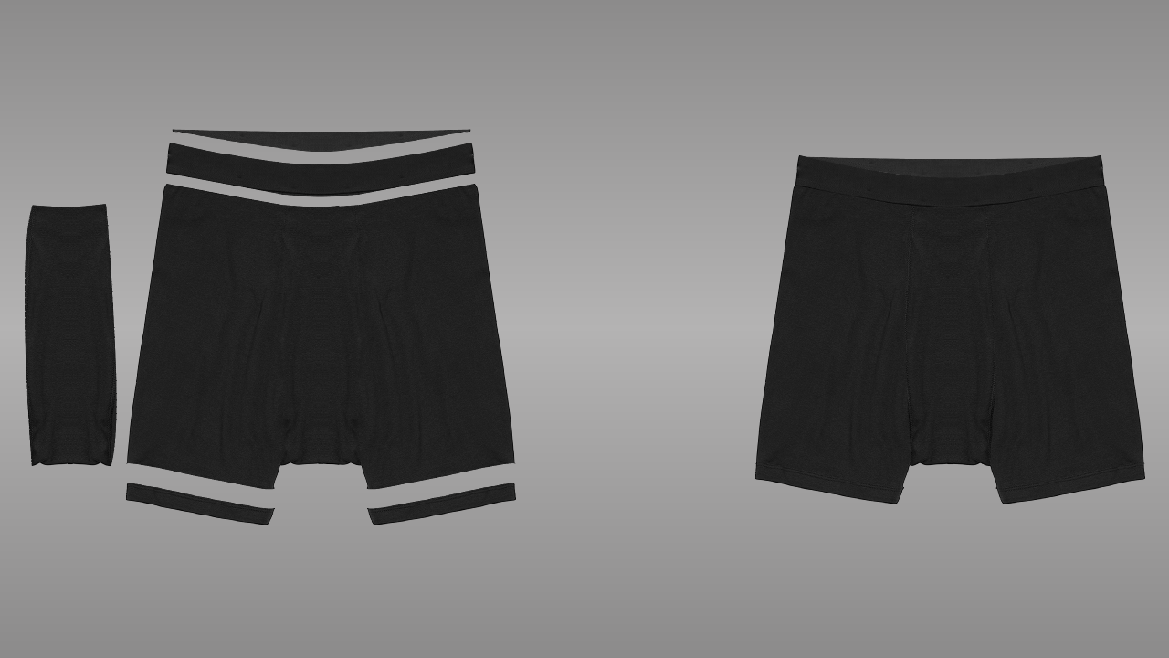 Boxer shorts deconstructed - front