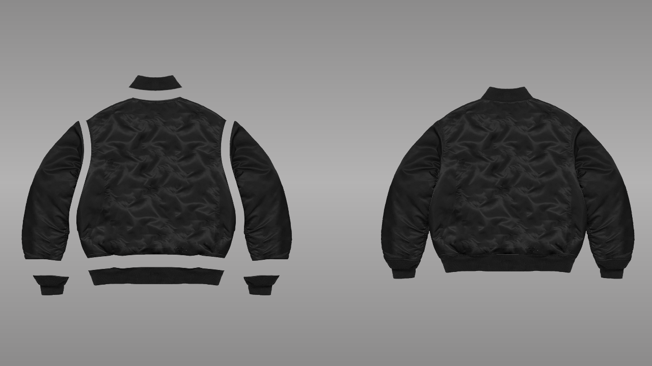 Bomber jacket deconstructed - back