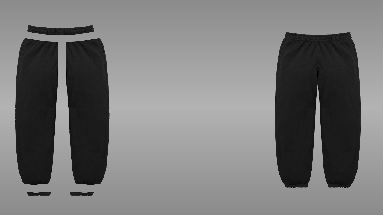 Cuffed joggers deconstructed - front