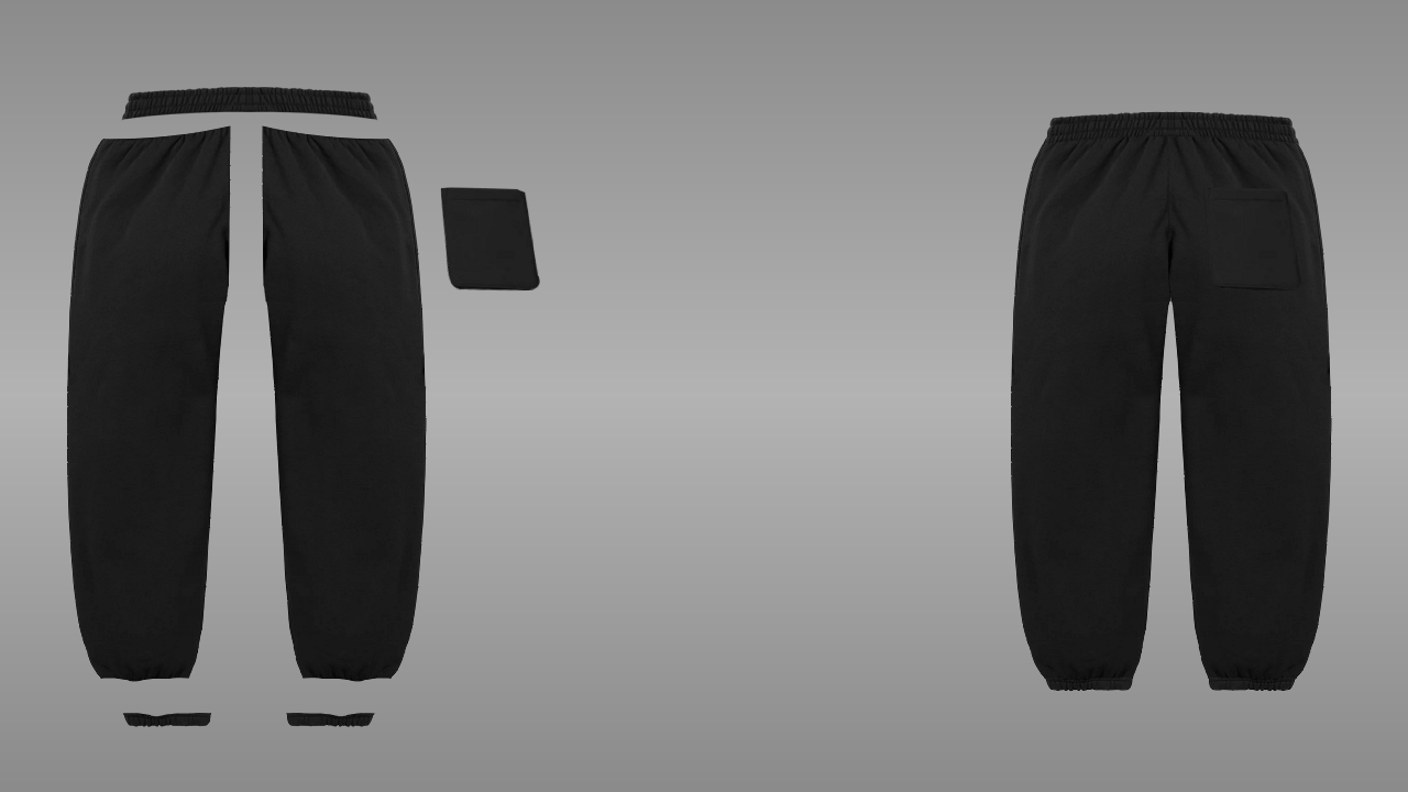 Cuffed joggers deconstructed - back