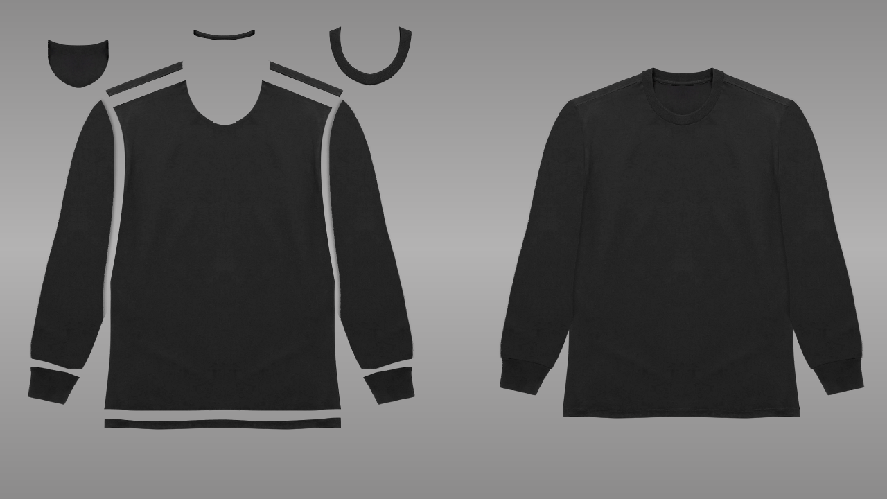 Long Sleeve Tee Mockup