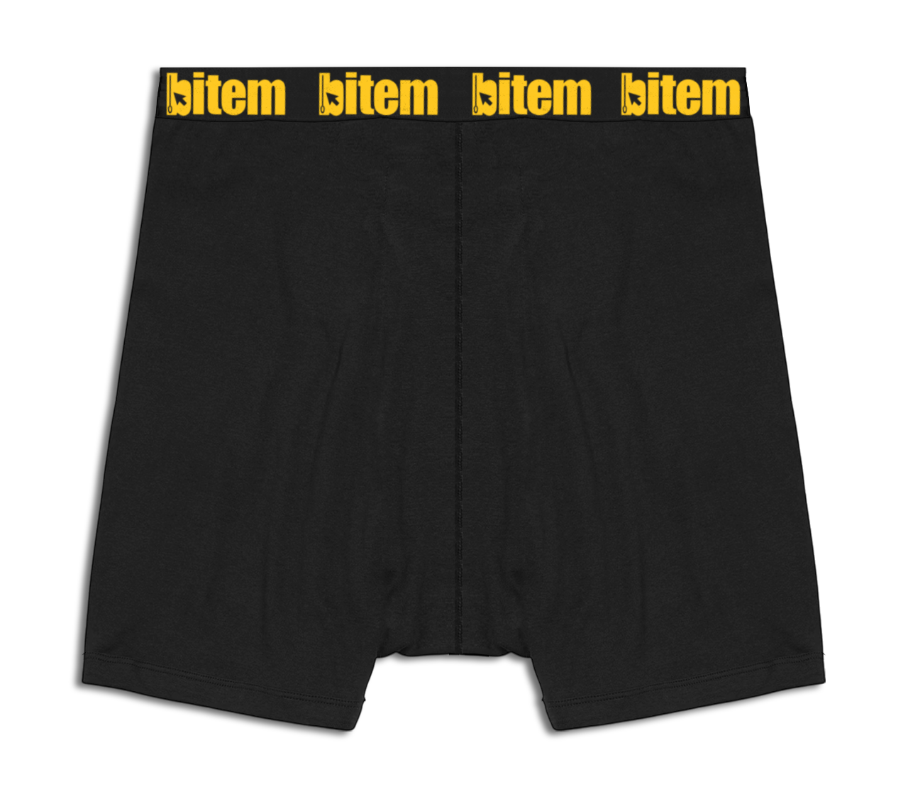Boxer shorts with screen printed bitem logo - back