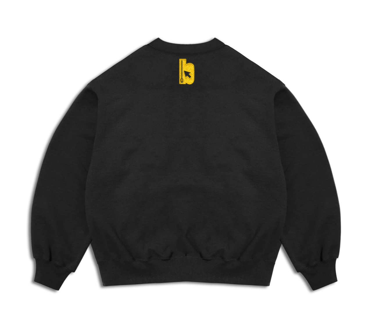 Oversized sweatshirt with embroidered bitem logo - back