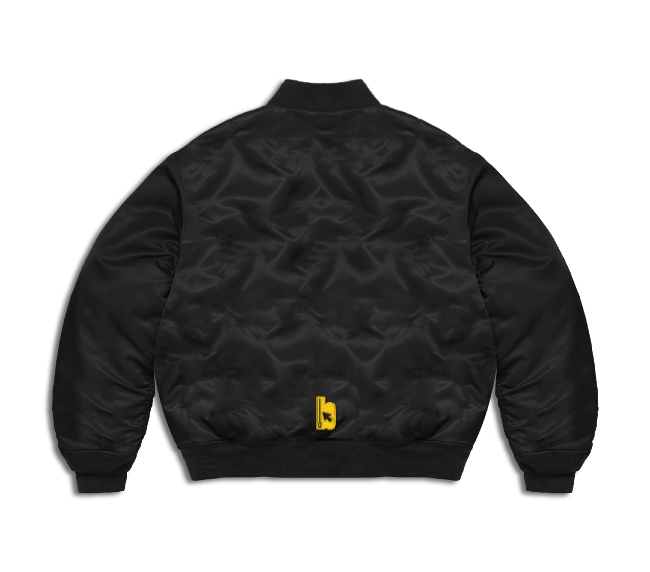 Bomber jacket with embroidered bitem logo - back