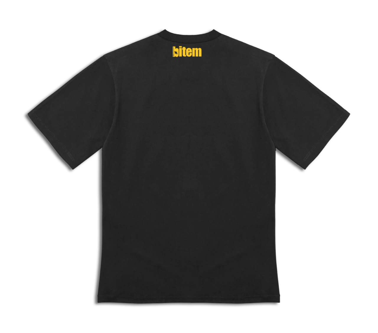 Slim fit tee with screen printed bitem logo - back