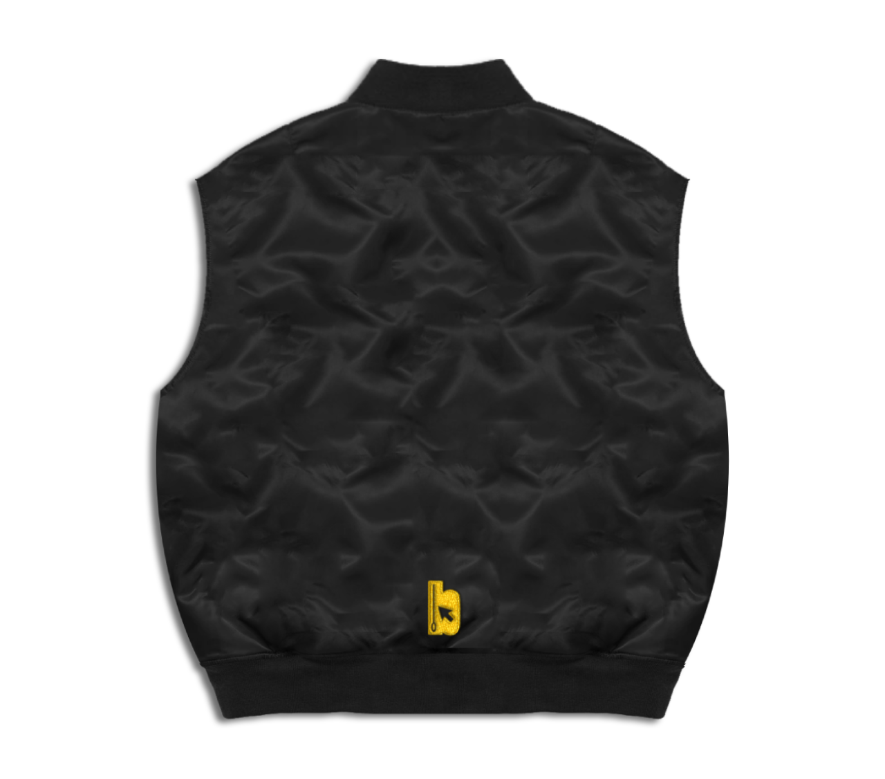 Bomber vest with embroidered bitem logo - back