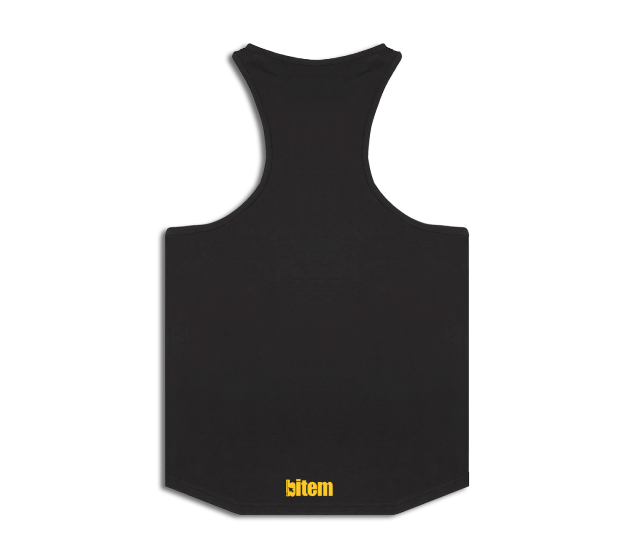 Stringer vest with screen printed bitem logo - back