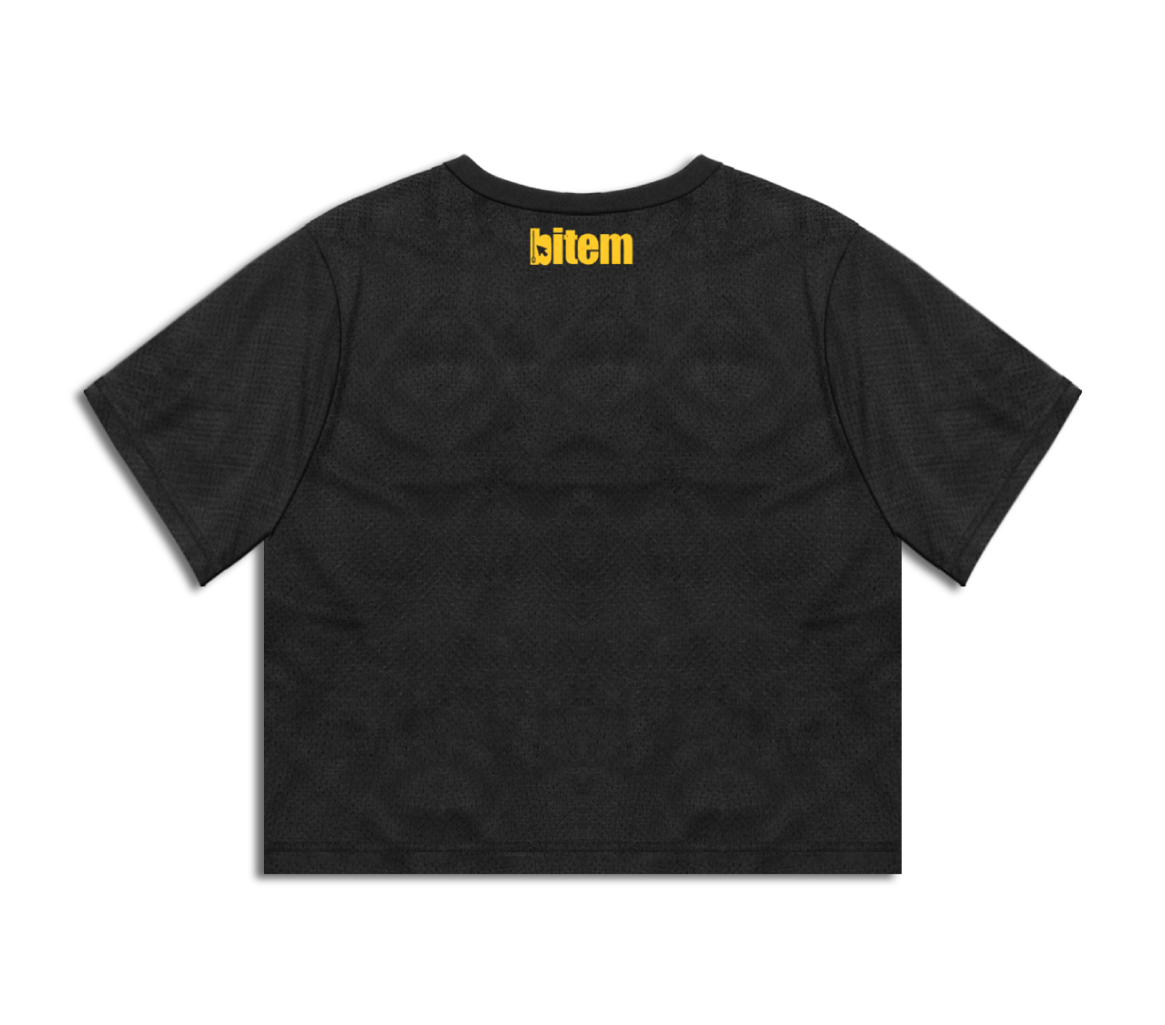 Boxy varsity jersey with screen printed bitem logo - back
