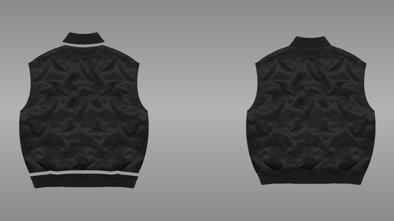 Bomber vest deconstructed - back
