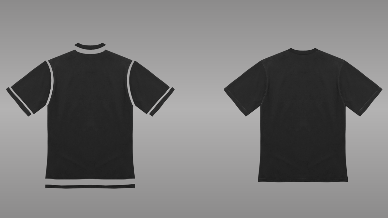 Slim fit tee deconstructed - back