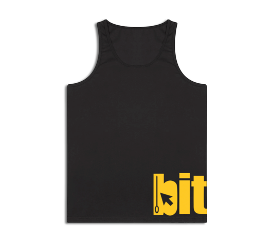 Tank top with screen printed bitem logo - front
