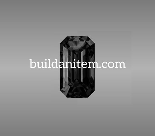 Appliqué: Black emerald gemstone mockup PSD streetwear
