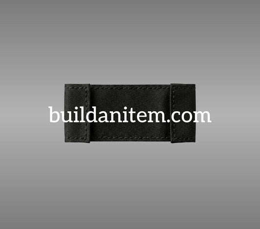 Texture: Black end fold label mockup PSD streetwear
