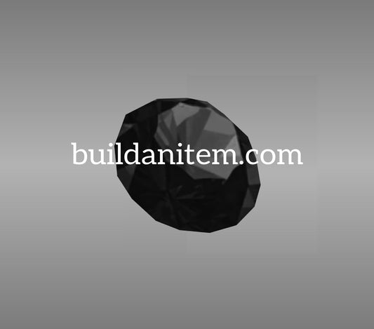 Appliqué: Black ruby gemstone mockup PSD streetwear
