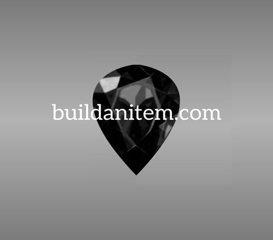 Appliqué: Black sapphire gemstone mockup PSD streetwear
