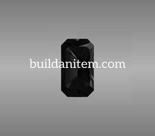 Appliqué: Black topaz gemstone mockup PSD streetwear
